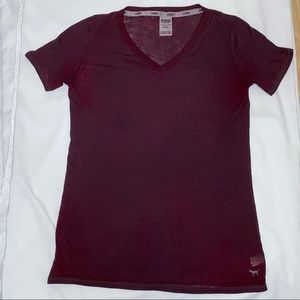 Vneck Tee Pink by Victorias Secret